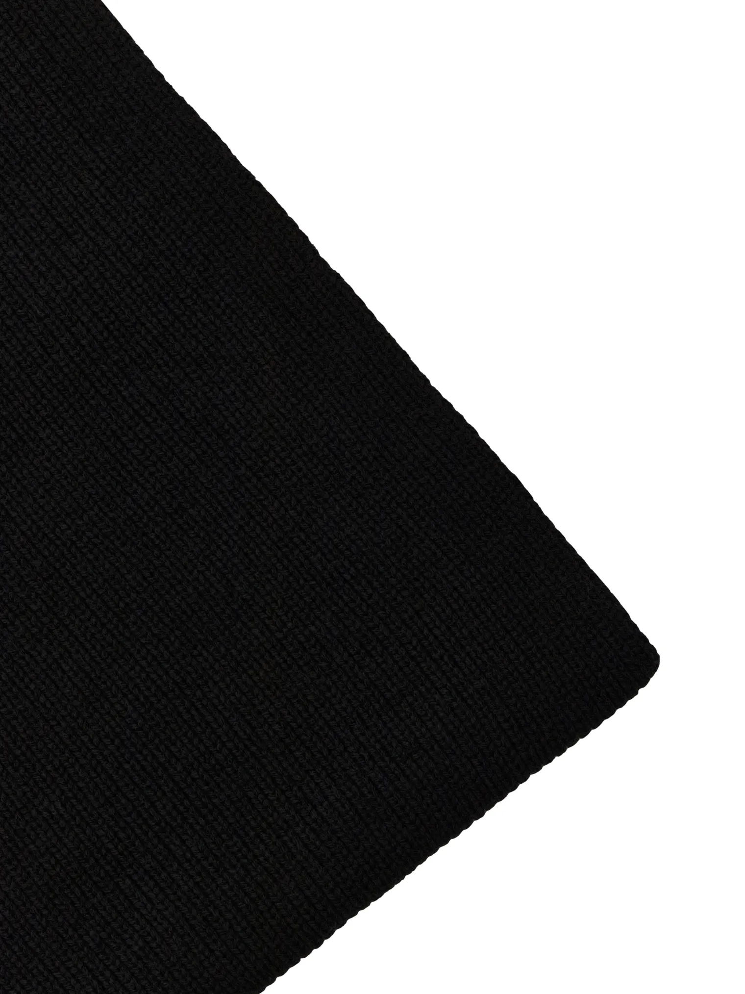 Шарф из шерсти мериноса чёрного цвета фото 1