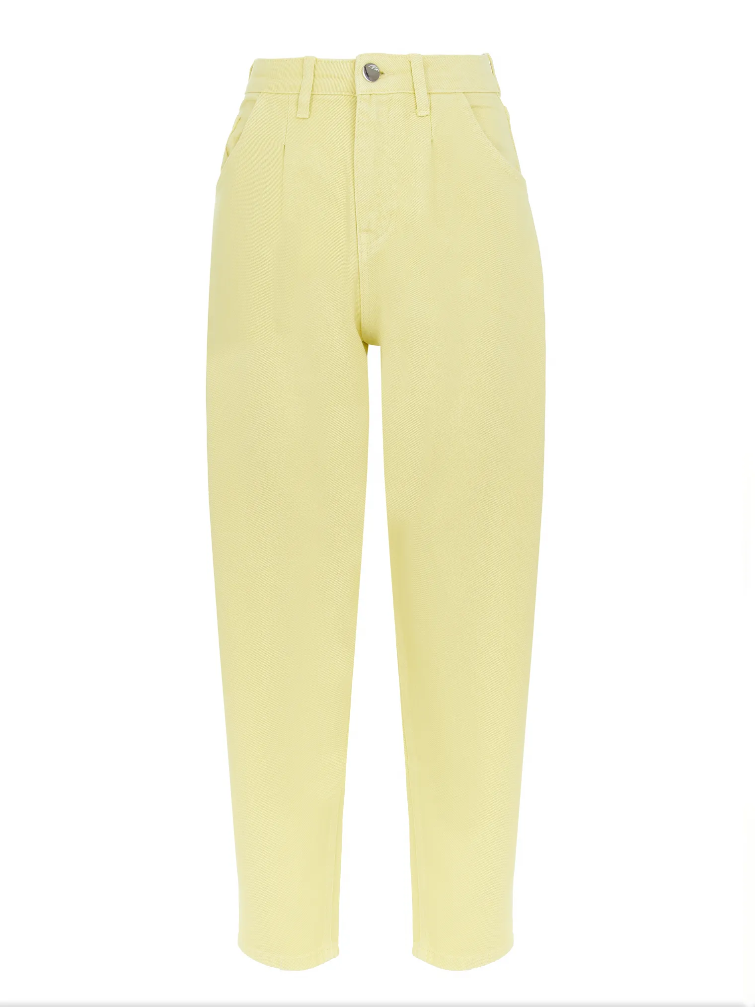 Джинсы с завышенной посадкой Slouchy лимонного цвета фото 1