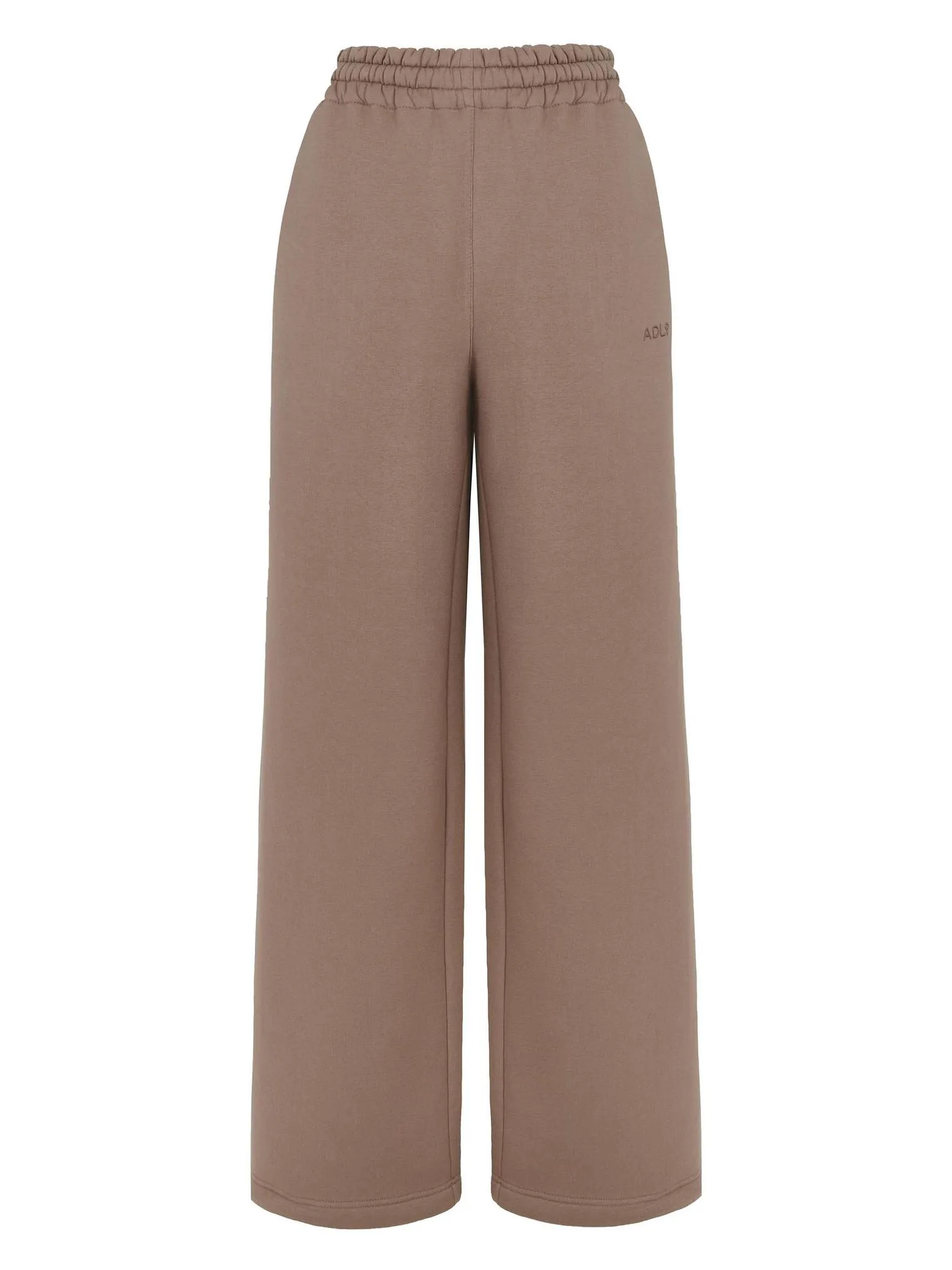 Брюки прямого кроя на кулисе цвета капучино фото 1