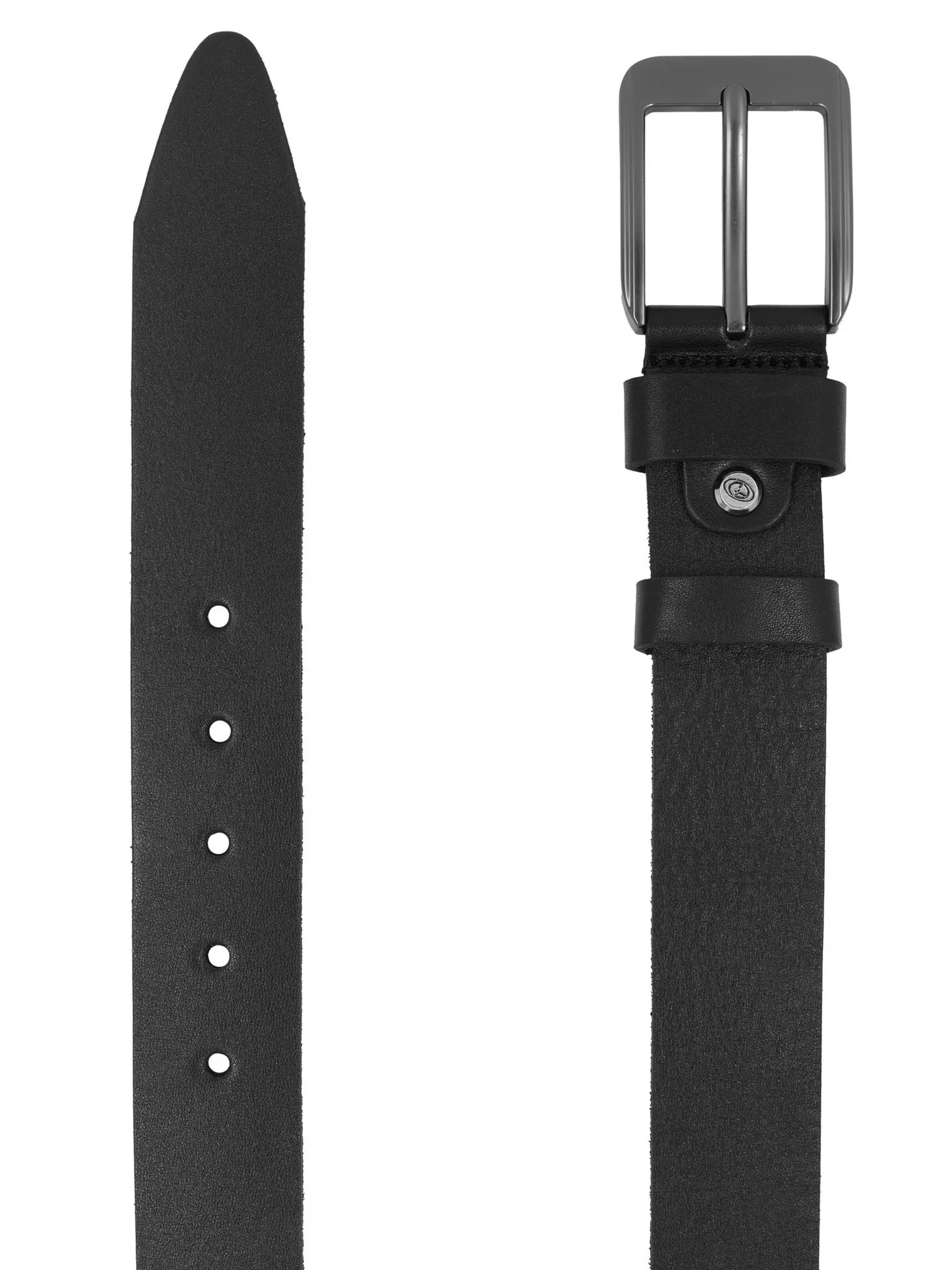 Ремень ручной работы чёрного цвета фото 2