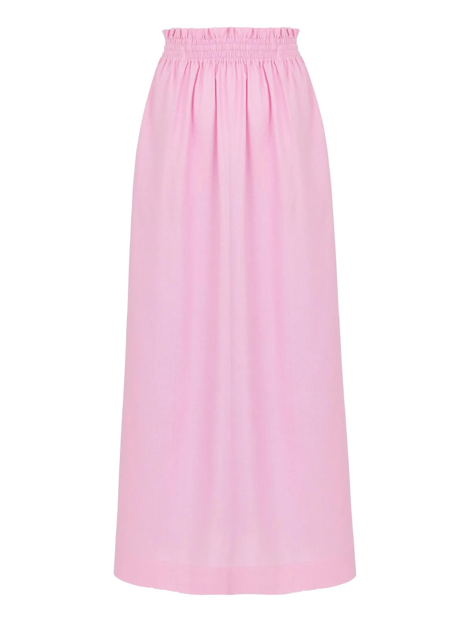 Юбка широкого кроя с разрезами цвета пион фото 9