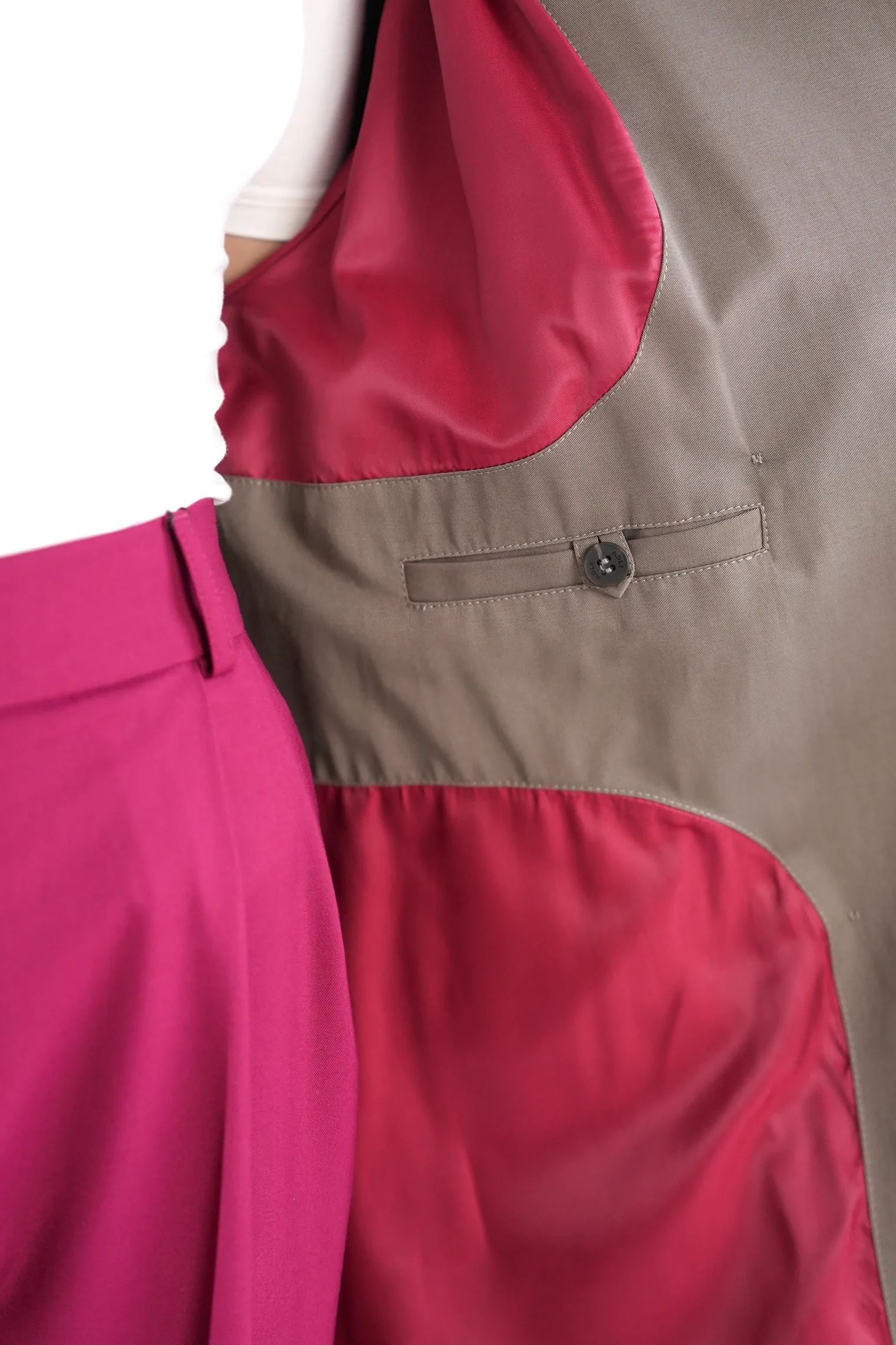 Тренч двубортный с поясом кофейного цвета фото 2