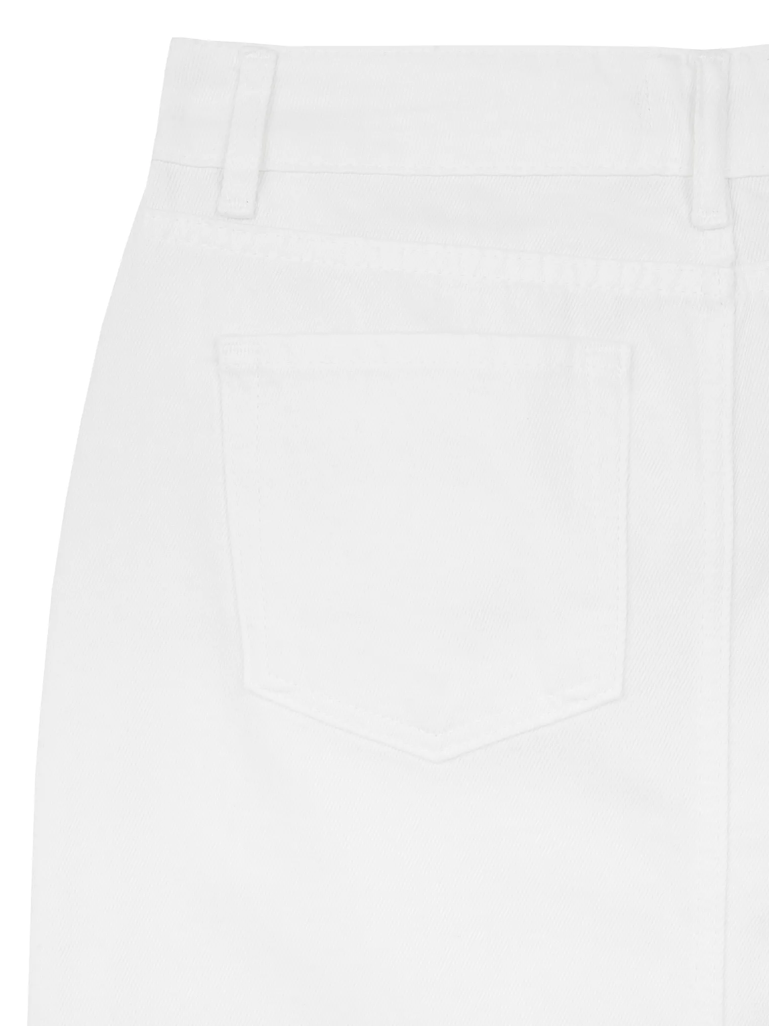 Юбка миди джинсовая белого цвета фото 2