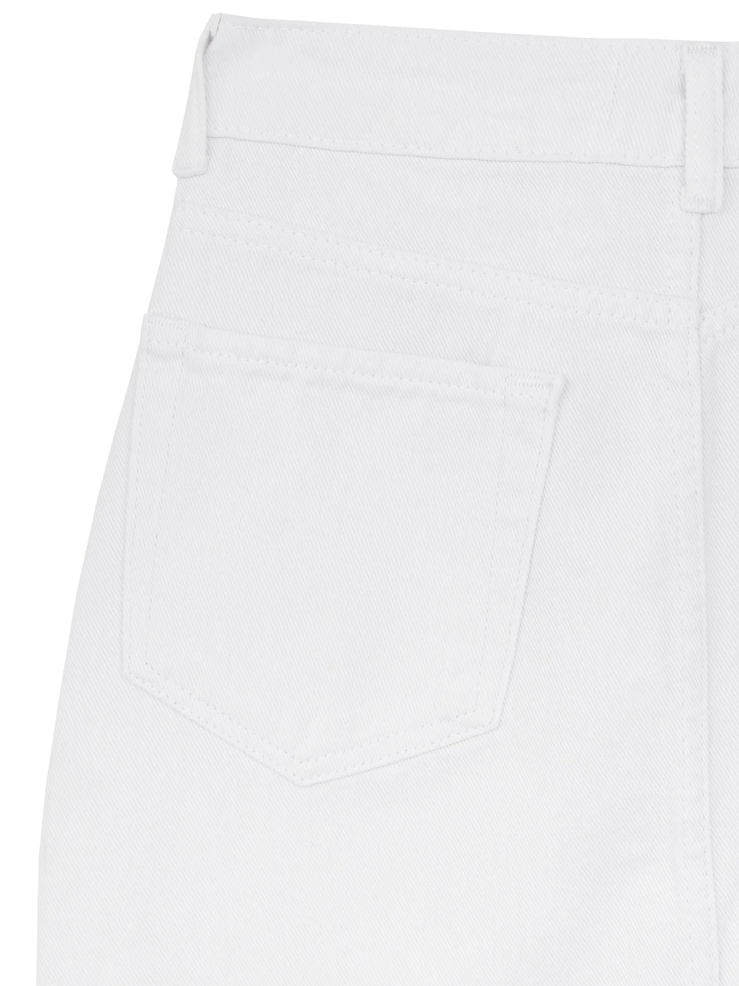 Юбка миди джинсовая белого цвета фото 2