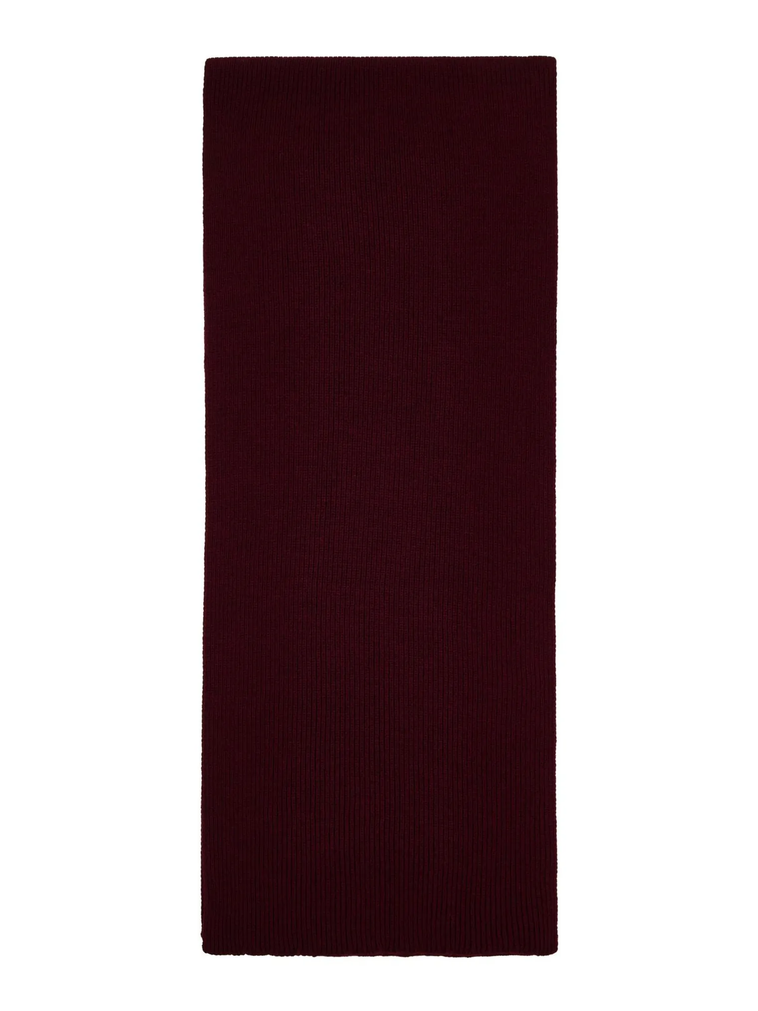 Шарф из шерсти мериноса бордового цвета фото 2