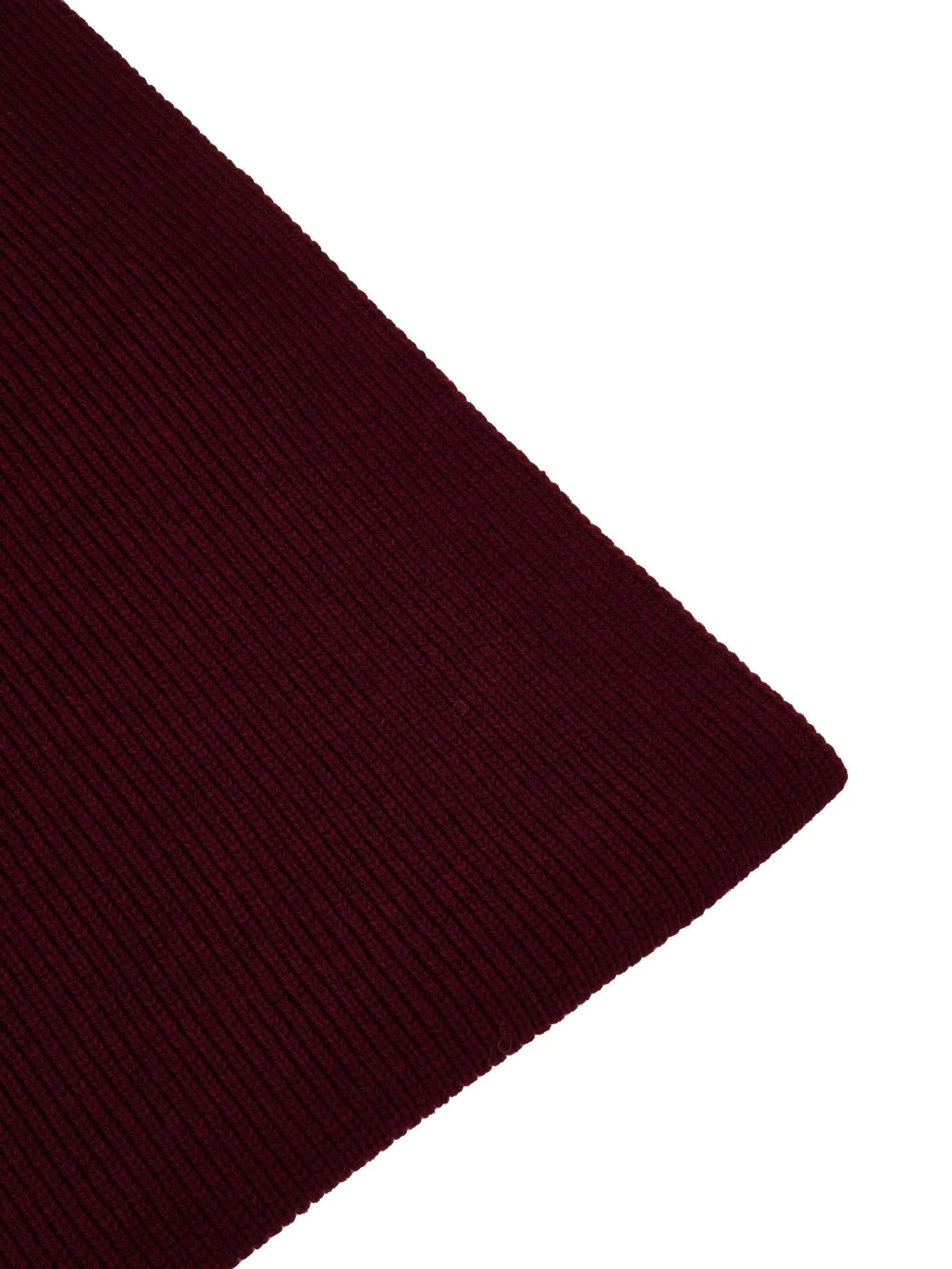 Шарф из шерсти мериноса бордового цвета фото 1