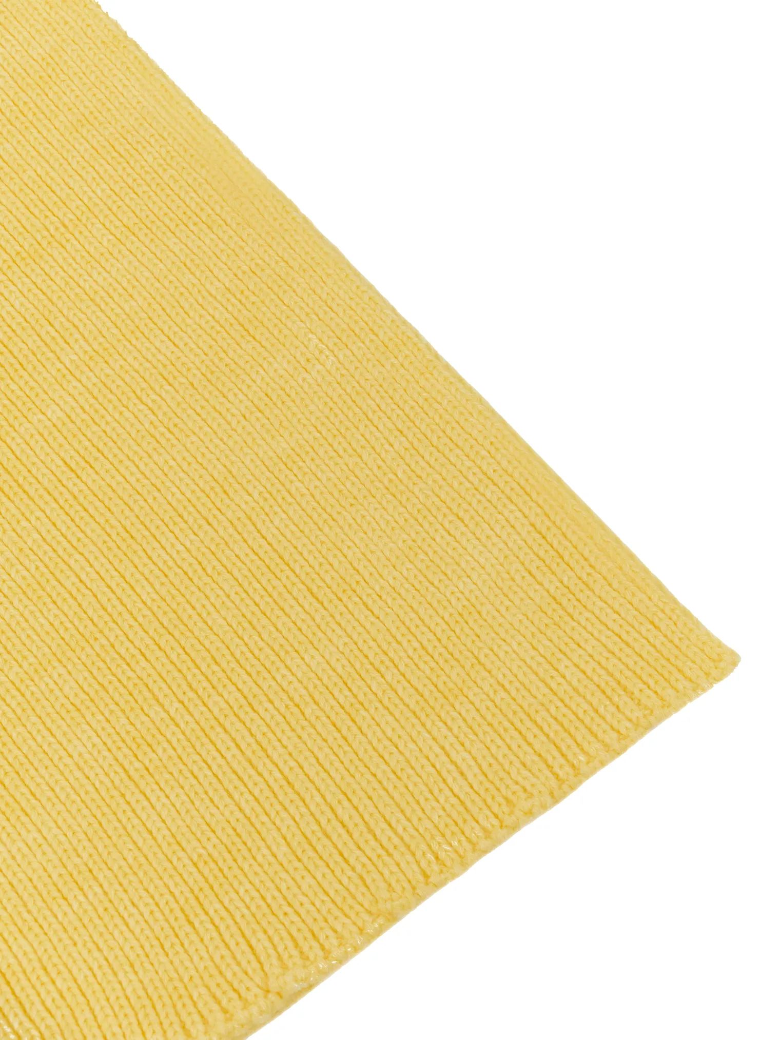 Шарф из шерсти мериноса сливочного цвета фото 1