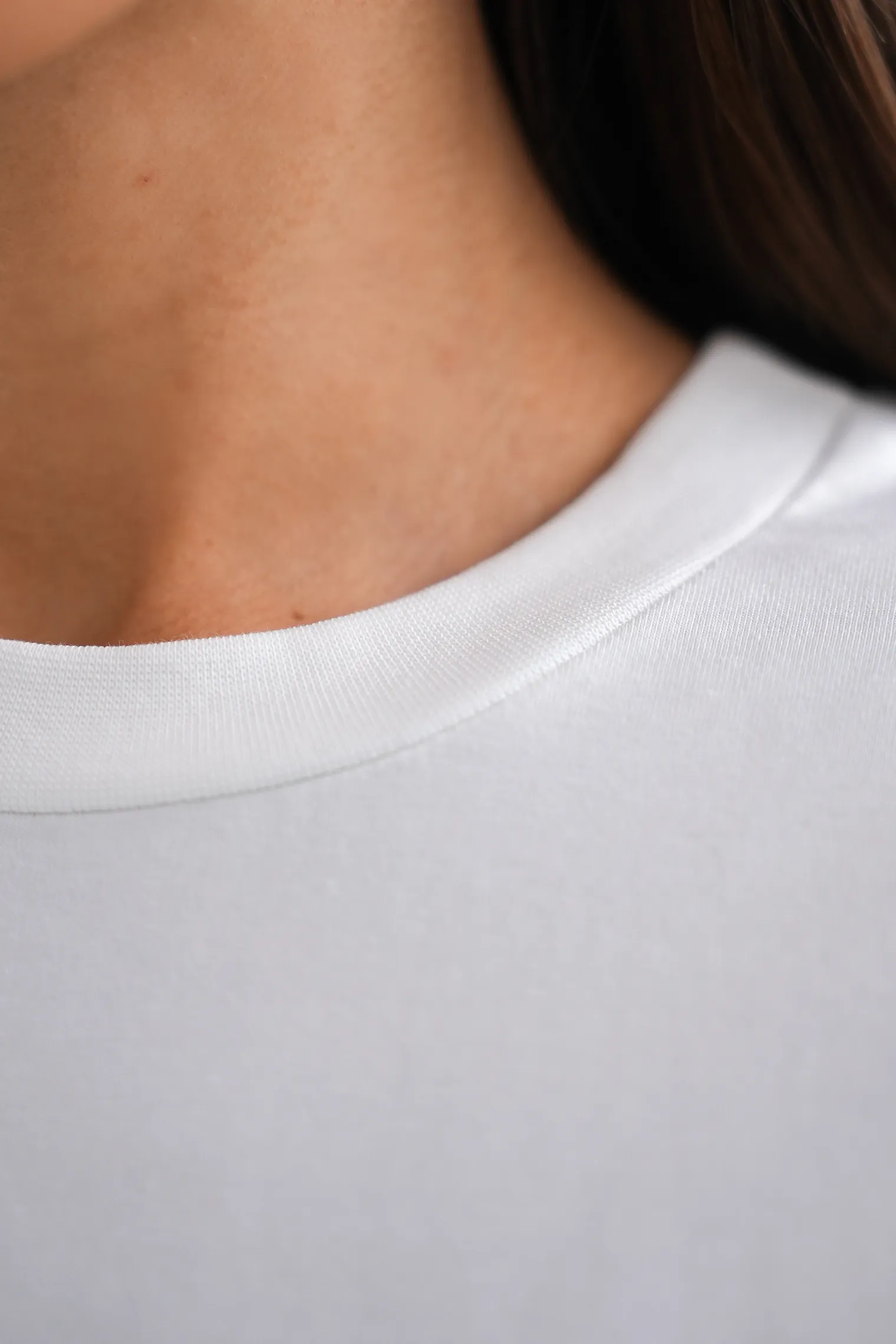 Футболка свободного кроя цвета тофу фото 2