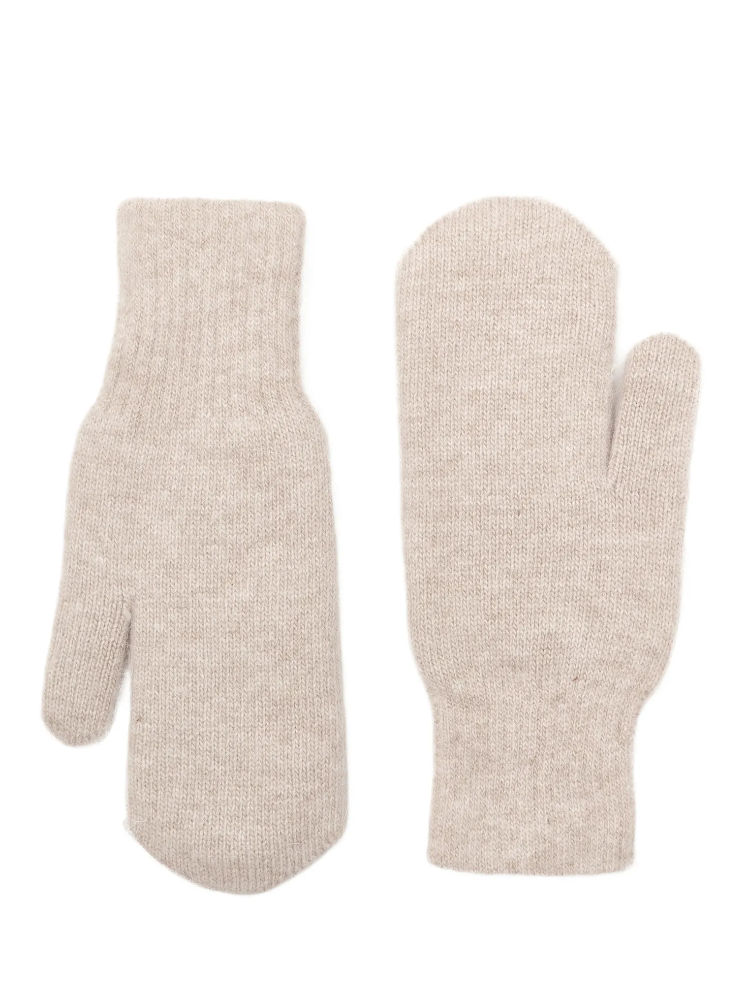 Варежки из ангоры цвета мокко фото 1