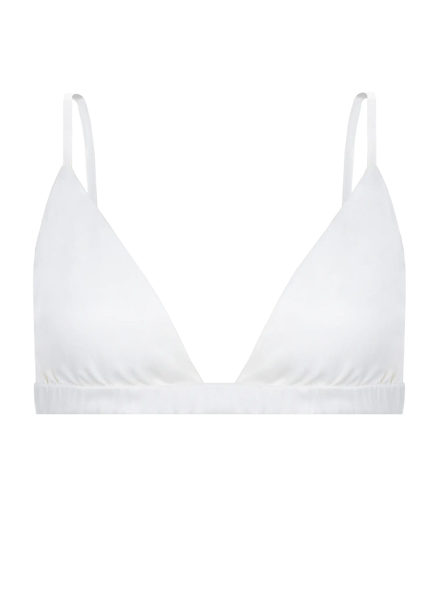 Топ укороченный на регулируемых бретелях с завязками белого цвета фото 1