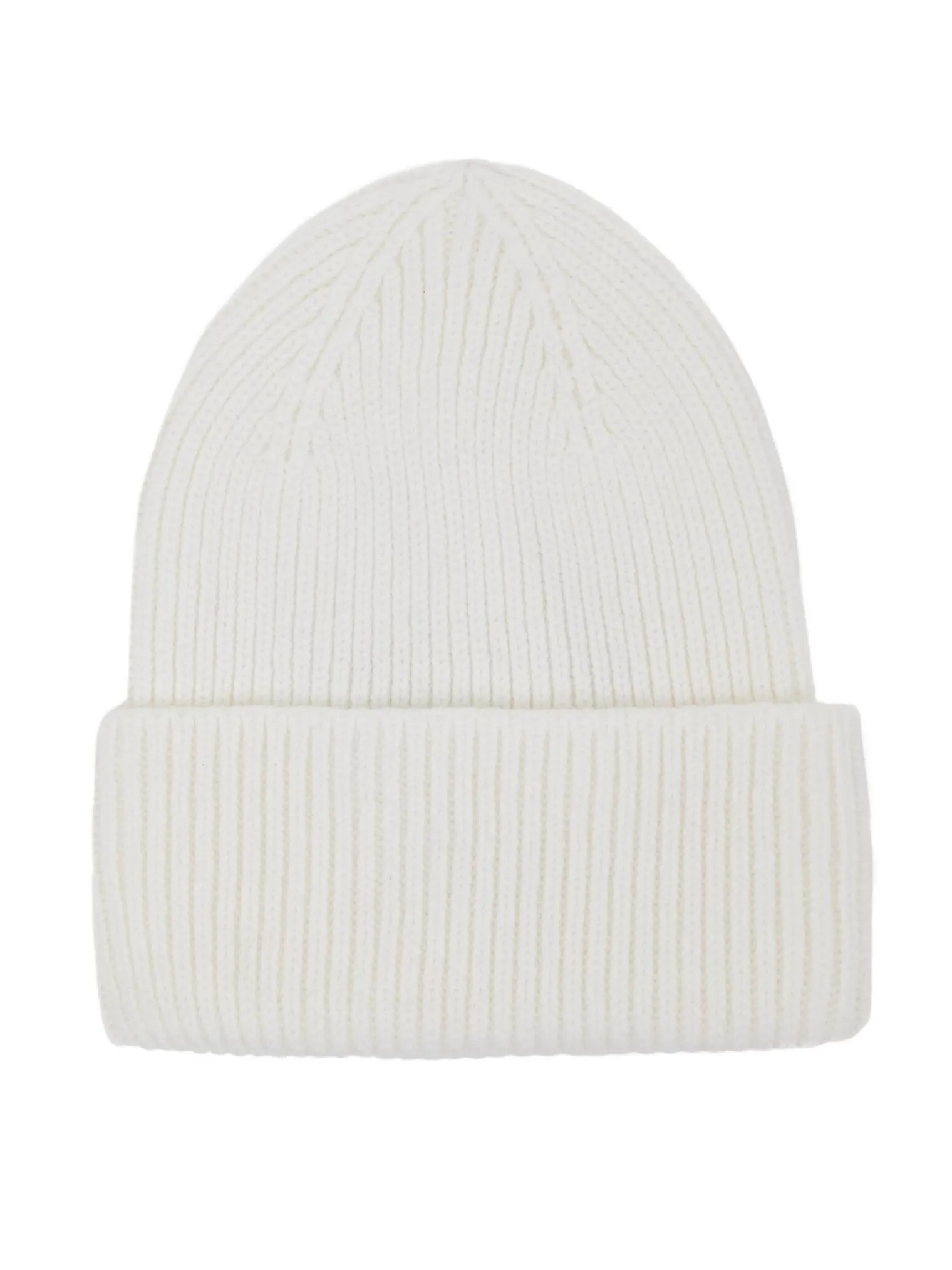 Шапка из шерсти мериноса молочного цвета фото 1