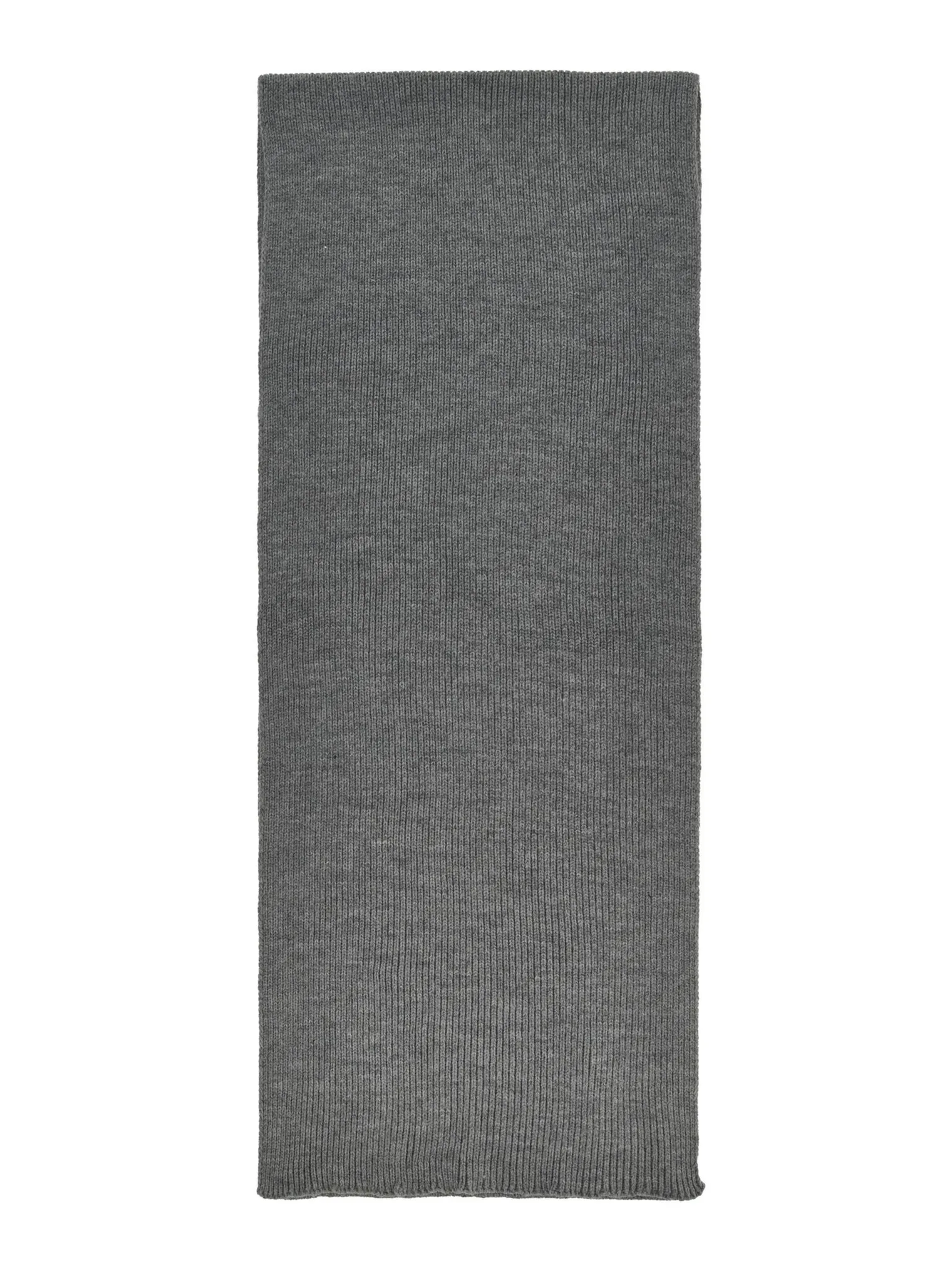 Шарф из шерсти мериноса пепельного цвета фото 2