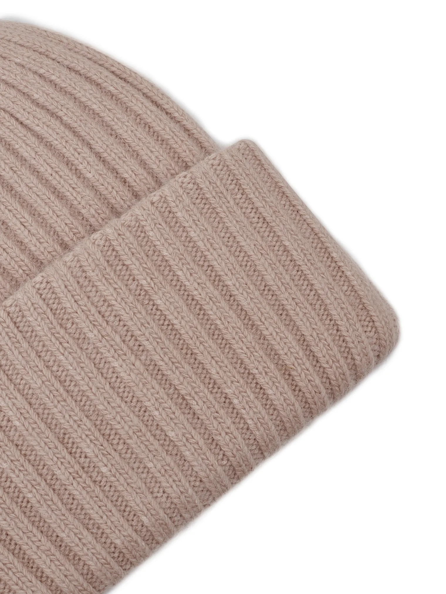 Шапка из ангоры двуслойная цвета мокко фото 2