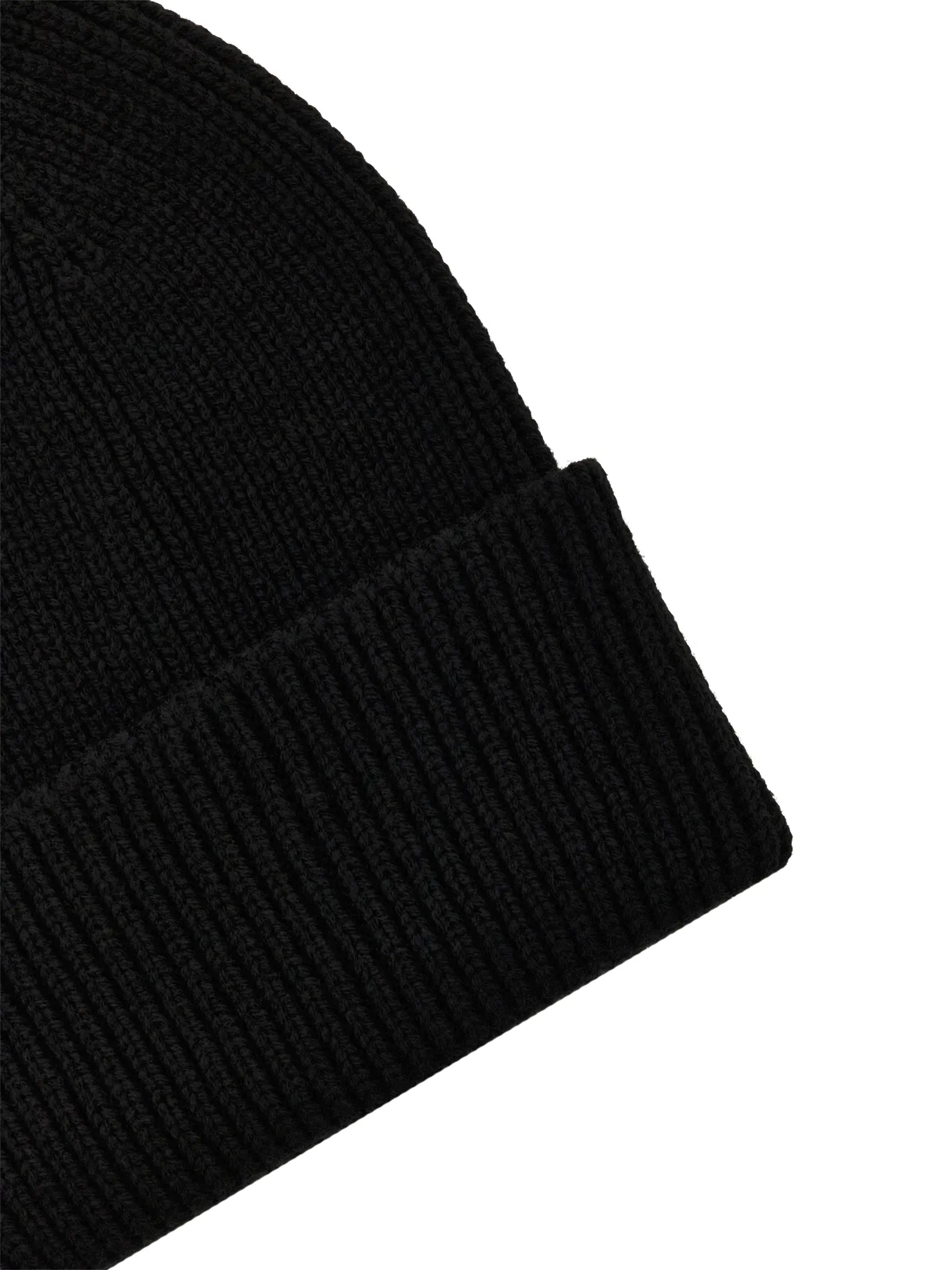 Шапка из шерсти мериноса чёрного цвета фото 2