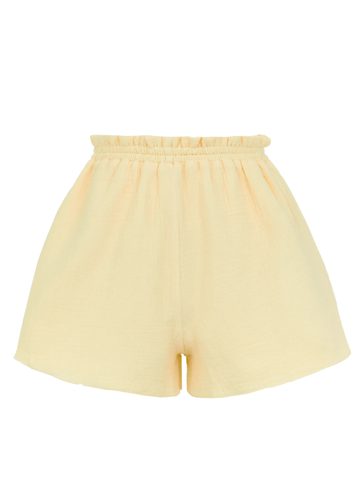 Костюм из муслина: рубашка, шорты цвета молочный лимон фото 2