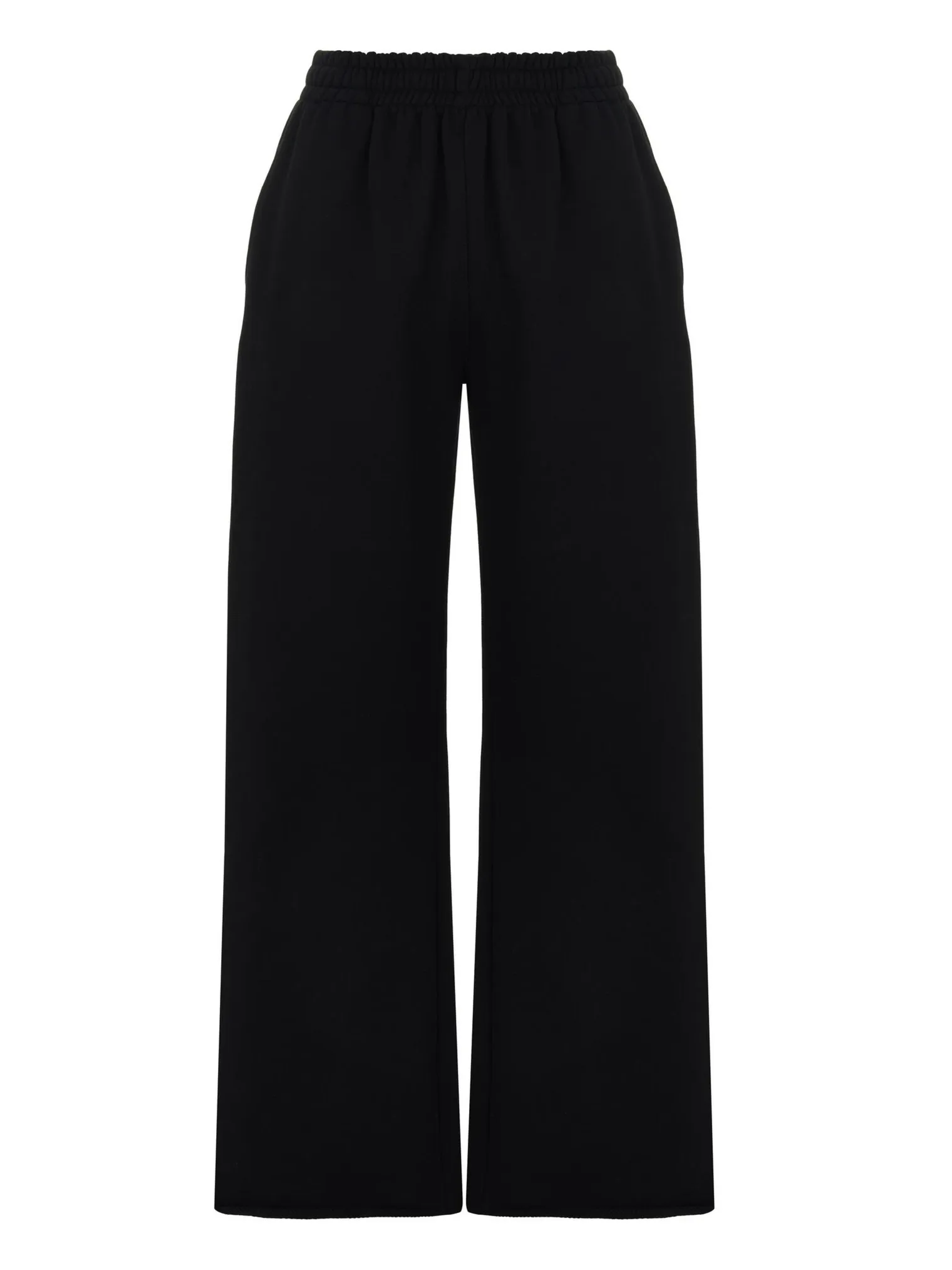 Брюки из плотного хлопка прямого кроя чёрного цвета фото 6