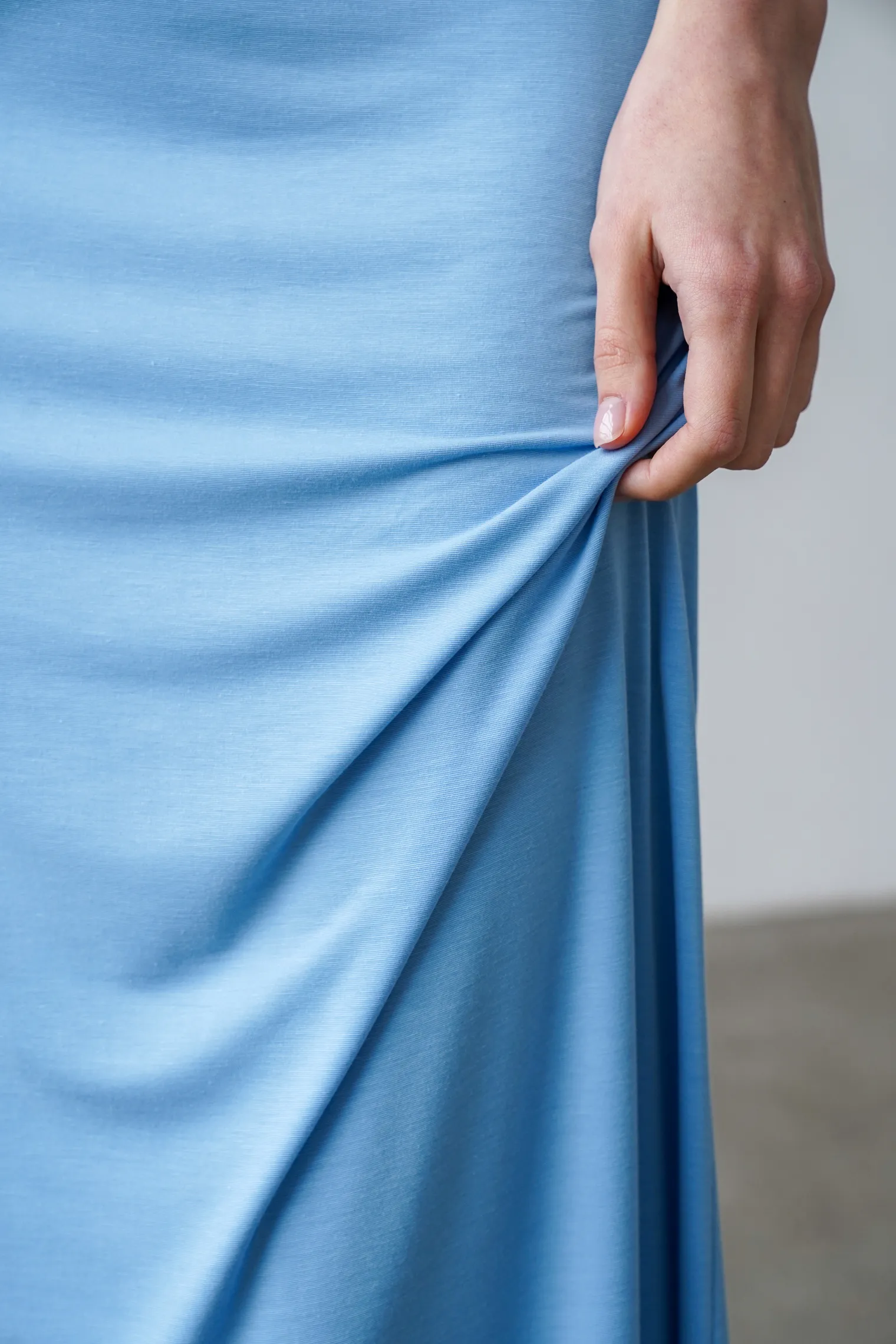 Платье макси голубого цвета фото 2